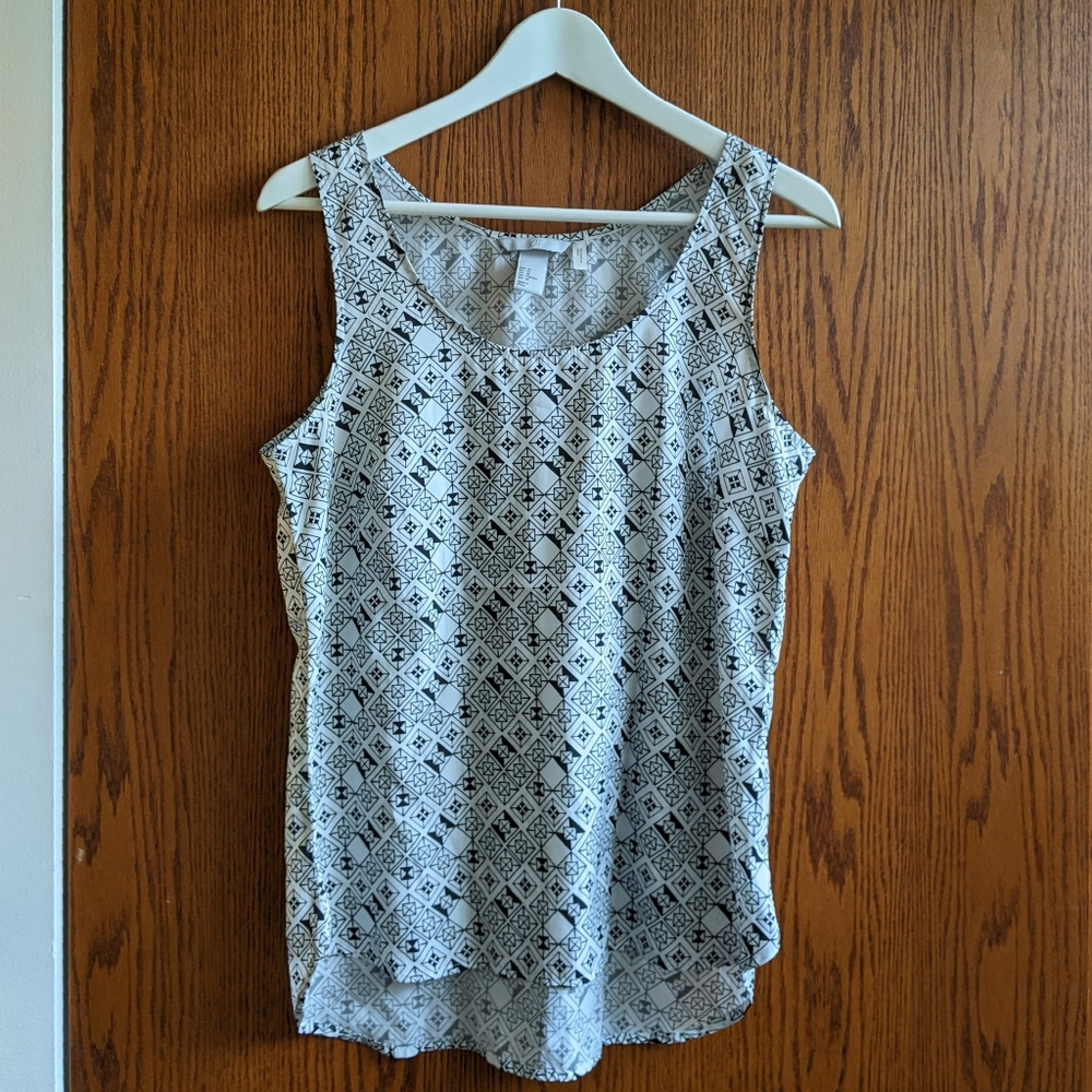 H&M Geometric Print Tank Top